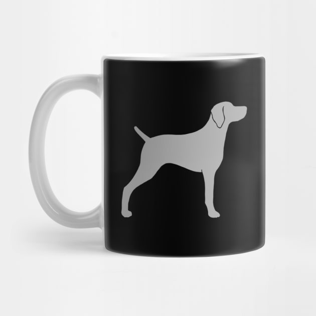 Weimaraner Silhouette by Coffee Squirrel